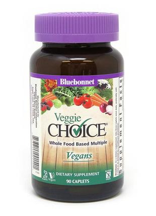 Витамины и минералы Bluebonnet Veggie Choice Vegans, 90 каплет
