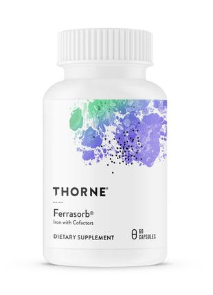 Витамины и минералы Thorne Ferrasorb, 60 капсул