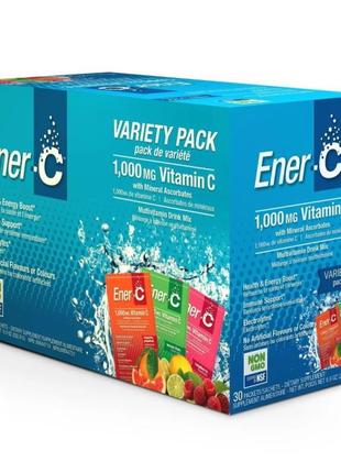 Витамины и минералы Ener-C Vitamin C, 30 пакетиков (асорти)
