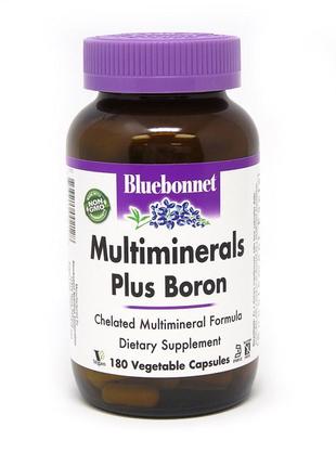 Витамины и минералы Bluebonnet Multiminerals Plus Boron, 180 в...