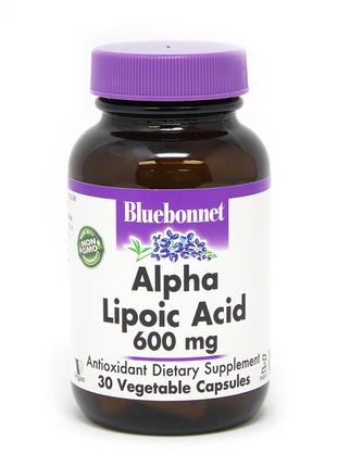 Натуральная добавка Bluebonnet Alpha Lipoic Acid 600 mg, 30 ка...