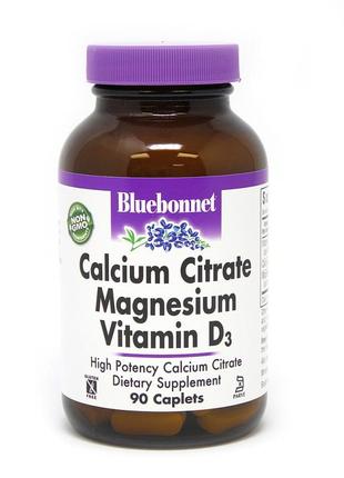 Вітаміни та мінерали Bluebonnet Nutrition Calcium Citrate Magn...