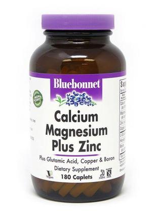 Витамины и минералы Bluebonnet Calcium Magnesium plus Zinc, 18...