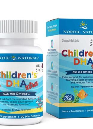 Жирные кислоты Nordic Naturals Children's DHA Xtra, 90 мини ка...