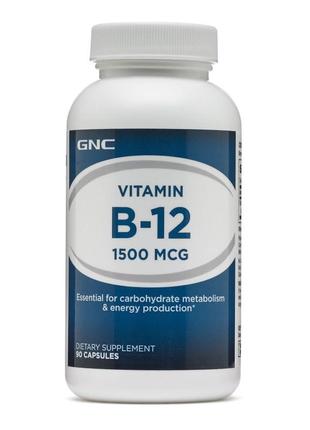Витамины и минералы GNC Vitamin B12 1500, 90 капсул