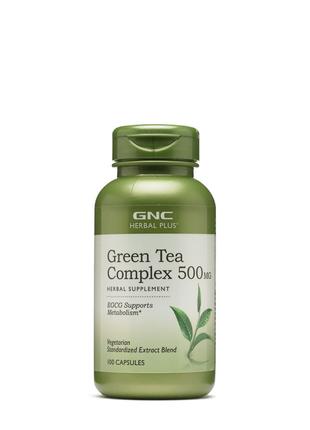 Натуральная добавка GNC Herbal Plus Green Tea Complex 500 mg, ...