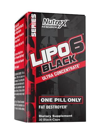 Жиросжигатель Nutrex Research Lipo-6 Black UC, 30 капсул