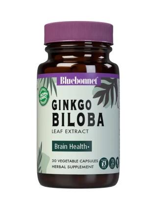 Натуральная добавка Bluebonnet Ginkgo Biloba, 30 вегакапсул