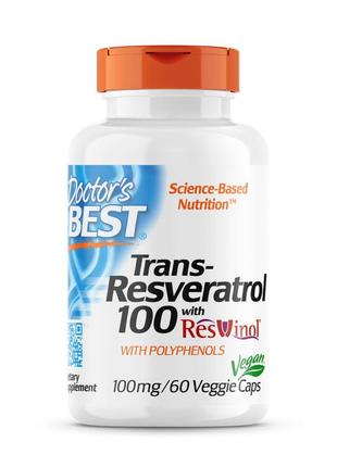 Натуральная добавка Doctor's Best Trans-Resveratrol with Resvi...