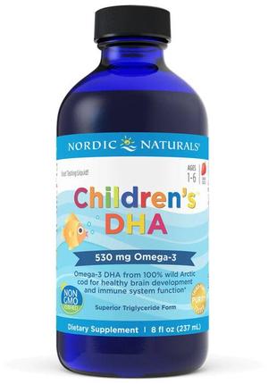 Жирные кислоты Nordic Naturals Children's DHA 530 mg, 237 мл К...