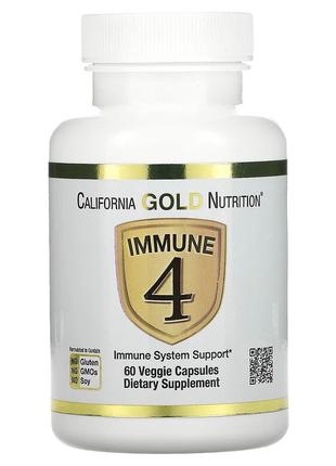 Витамины и минералы California Gold Nutrition Immune 4, 60 вег...