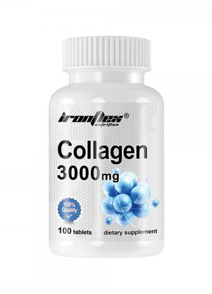 Препарат для суставов и связок IronFlex Collagen 3000, 100 таб...