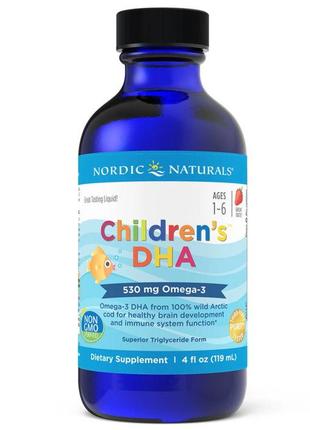 Жирные кислоты Nordic Naturals Children's DHA 530 mg, 119 мл -...