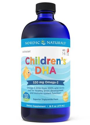 Жирные кислоты Nordic Naturals Children's DHA 530 mg, 473 мл -...