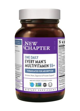 Витамины и минералы New Chapter Every Men's One Daily 55+ Mult...