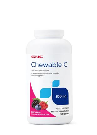 Витамины и минералы GNC Chewable C 100 mg, 360 вегатаблеток