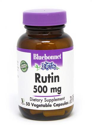 Витамины и минералы Bluebonnet Rutin 500 mg, 50 вегакапсул
