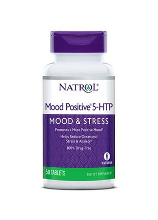 Аминокислота Natrol Mood Positive 5-HTP, 50 таблеток