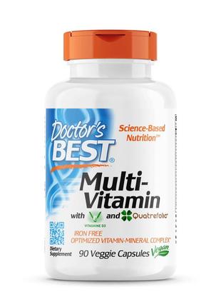 Витамины и минералы Doctor's Best Multi-Vitamin, 90 вегакапсул