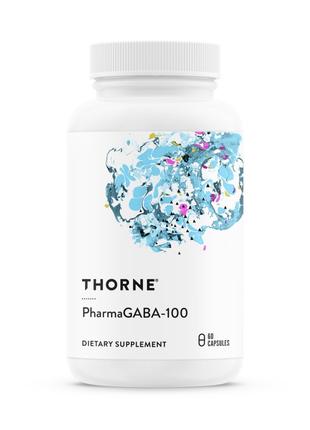 Амінокислота Thorne Research Pharma GABA-100, 60 капсул