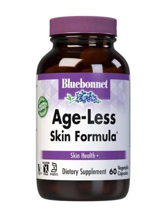 Витамины и минералы Bluebonnet Age-Less Skin Formula, 60 вегак...
