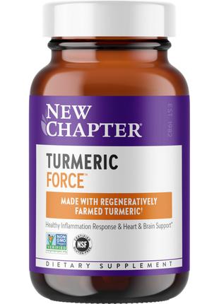 Натуральная добавка New Chapter Turmeric Force, 60 вегакапсул