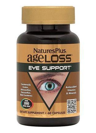 Натуральная добавка Natures Plus AgeLoss Eye Support, 60 капсул