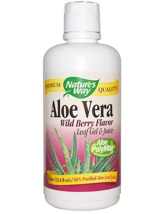Натуральна добавка Nature's Way Aloe Vera Leaf Gel and Juice, ...