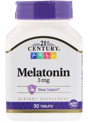 Натуральная добавка 21st Century Melatonin 3 mg, 90 таблеток