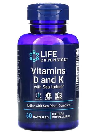 Витамины и минералы Life Extension Vitamins D and K with Sea-I...