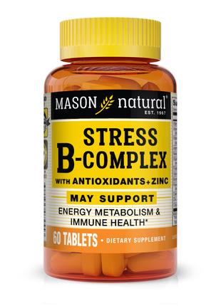 Витамины и минералы Mason Natural Stress B-Complex With Antiox...