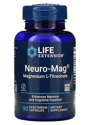 Витамины и минералы Life Extension Neuro-Mag, 90 вегакапсул