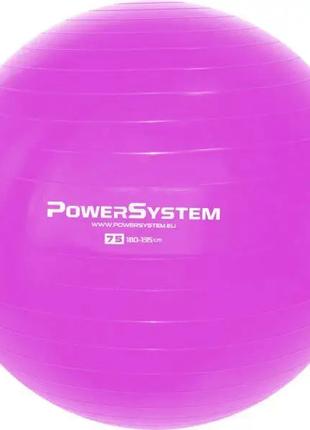 М'яч для фітнесу Power System PS-4013, 75 см, Pink