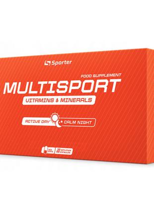 Витамины и минералы Sporter MultiSport Day/Night, 60 капсул