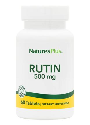 Витамины и минералы Natures Plus Rutin 500 mg, 60 таблеток