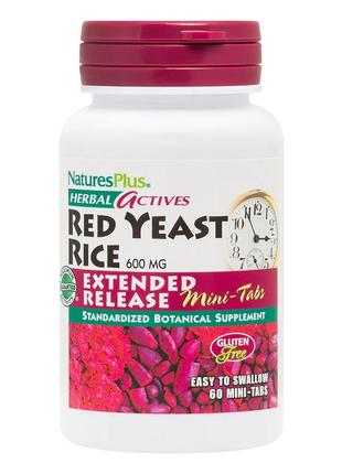 Натуральная добавка Natures Plus Herbal Actives Red Yeast Rice...