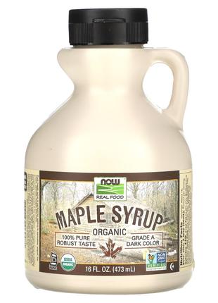 Заменитель питания NOW Maple Syrup, 473 мл
