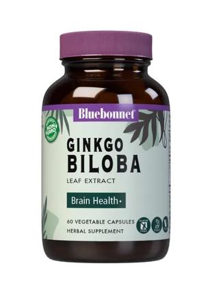 Натуральная добавка Bluebonnet Ginkgo Biloba, 60 вегакапсул