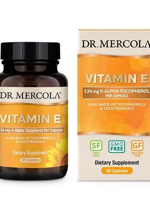 Витамины и минералы Dr. Mercola Vitamin E, 30 капсул