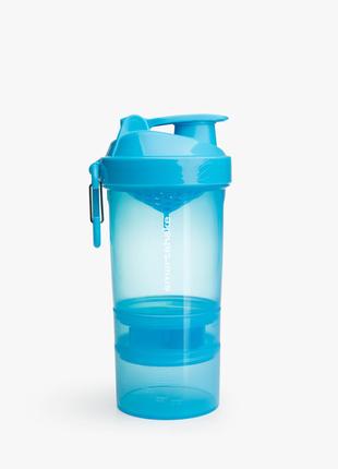 Шейкер Smart Shake Original2GO 600 мл, Neon Blue