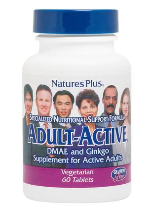 Натуральная добавка Natures Plus Adult-Active, 60 вегакапсул