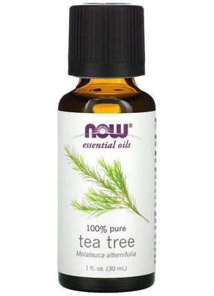 Эфирное масло NOW Essential Oils Tea Tree, 30 мл
