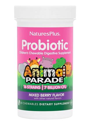 Пробиотики и пребиотики Natures Plus Animal Parade Probiotic, ...
