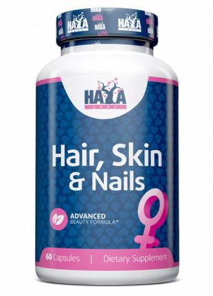 Натуральна добавка Haya Labs Hair Skin and Nails, 60 капсул