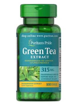 Натуральная добавка Puritan's Pride Green Tea Standardized Ext...