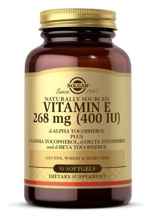 Витамины и минералы Solgar Vitamin E 268 mg (400 IU) Mixed Toc...