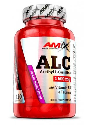 Жироспалювач Amix Nutrition ALC with Taurine & Vitamin B6, 120...