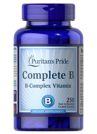 Витамины и минералы Puritan's Pride Complete B, 250 каплет