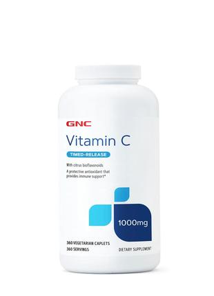 Витамины и минералы GNC Vitamin C 1000 mg Timed-Release, 360 в...