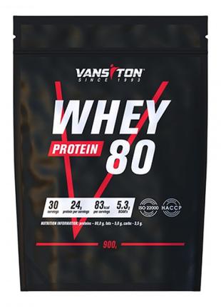 Протеїн Vansiton Whey Protein 80, 900 грам Без смаку